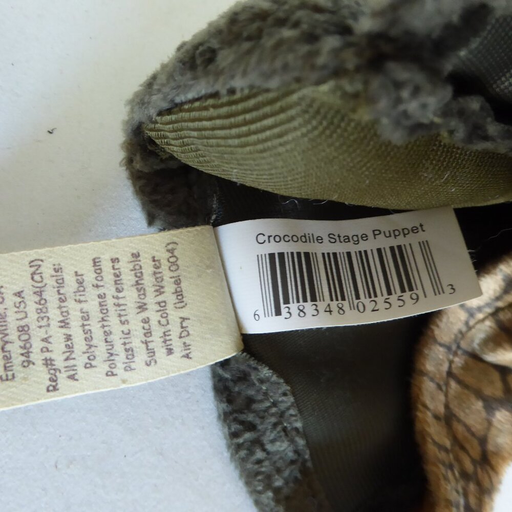 FOLKMANIS BRAND CROCODILE ALLIGATOR HAND PUPPET (NEW WITH TAGS) - Picture 15 of 16